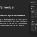 CarrierBar: Putting My Thermostats in the Menu Bar