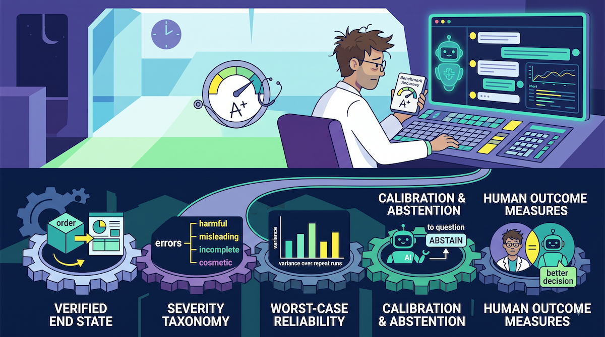 Accuracy Is the Wrong Metric for Clinical AI Agents